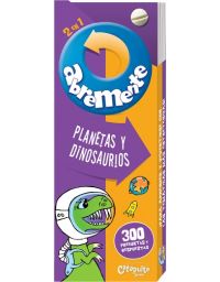 8804-ABREMENTE 2 EN 1 PLANETAS Y DINOSAURIOS