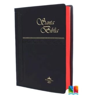 47822-BIBLIA REINA VARELA 1960 VINIL NEGRO CANTO ROJO