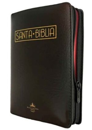 47835-SANTA BIBLIA RVR 1960 LETRA GRANDE CON CIERRE CANTO ROJO