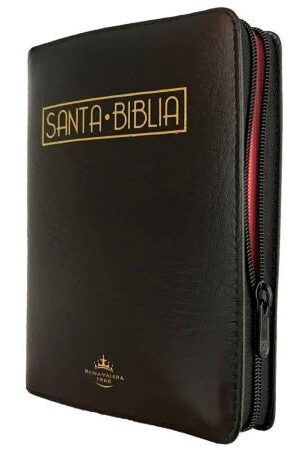 47835-SANTA BIBLIA RVR 1960 LETRA GRANDE CON CIERRE CANTO ROJO