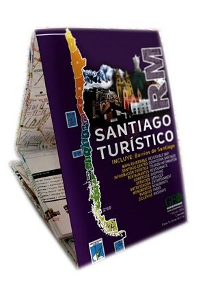 51721-PLANO DE SANTIAGO TURISTICO : REGION METROPOLITANA + LO BARNECHEA