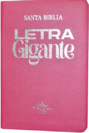 58699-BIBLIA REINA VALERA 60 PIEL ROSADA CON INDICE LETRA GIGANTE